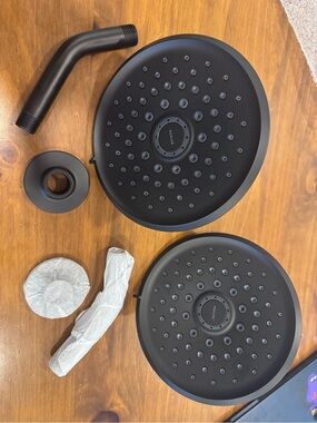 Kohler Matte Black Dual Rain Shower Head Set